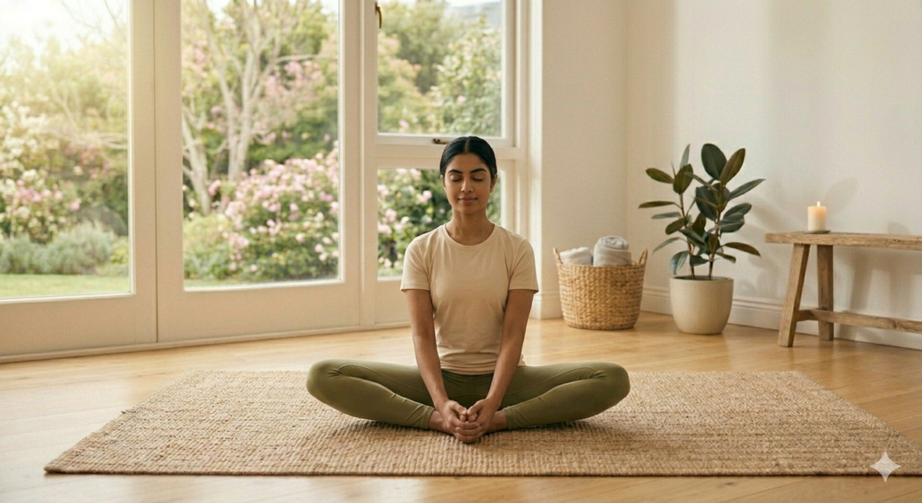 Butterfly Yoga Pose for Asthma