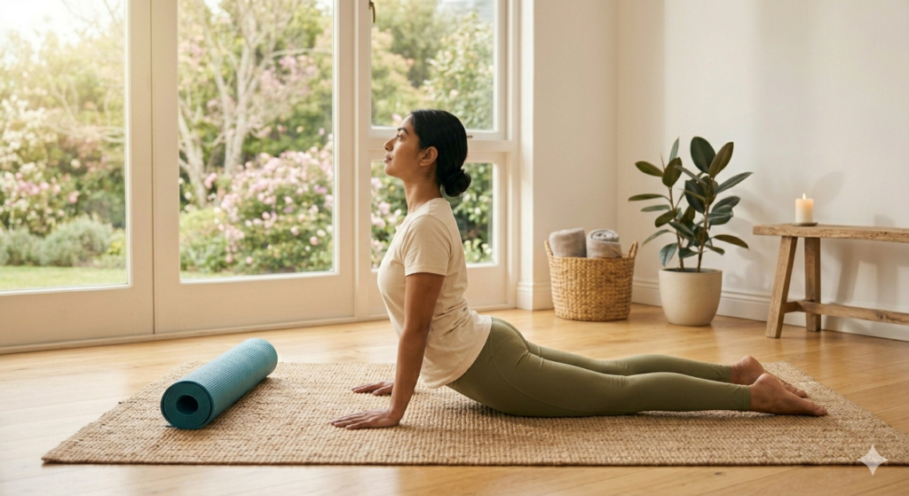 Cobra Yoga Pose for Asthma