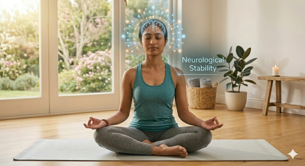 Neurological Stability and Mental Health Surya namaskar
