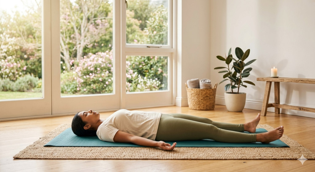 Shavasana (Corpse Pose) Yoga for Asthma