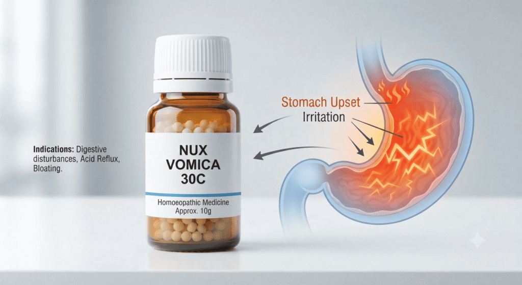 Nux vomica for stomach